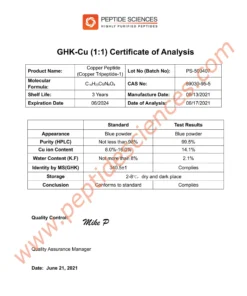Alternative view of GHK-Cu 50mg Copper Peptide