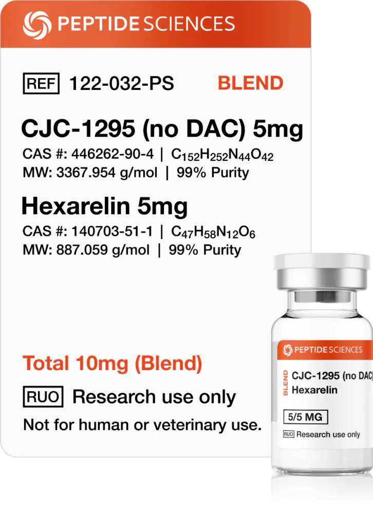 CJC-1295 (no DAC), Hexarelin 10mg (Blend)