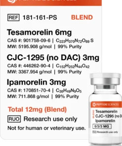 Tesamorelin, CJC-1295 (No DAC), Ipamorelin 12mg (Blend)